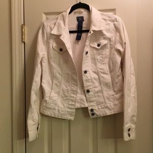 White Lucky button up Jean Jacket
